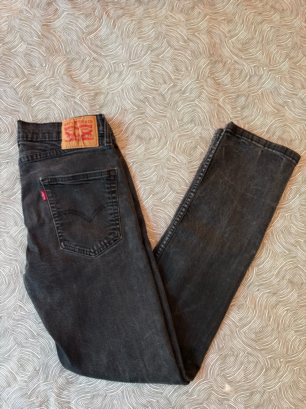 Levi's Men's Black Slim Straight Jeans